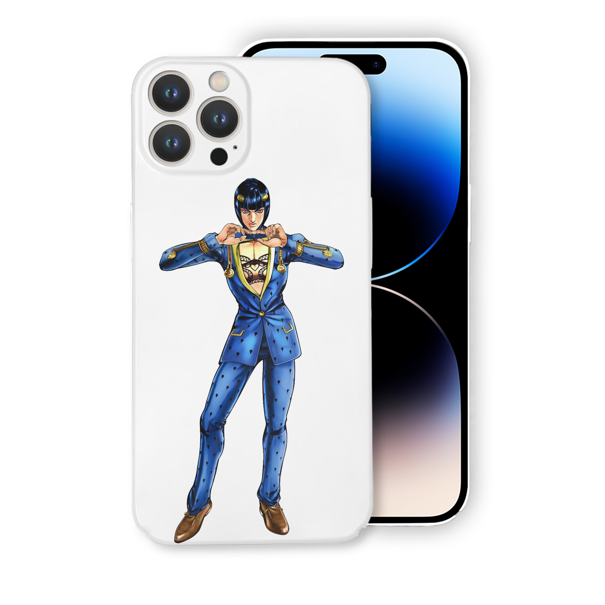 （画像用） ジョジョの奇妙な冒険 ブローノ?ブチャラティ JoJo's Bizarre Adventure Bruno Bucciarati 【iPhone 14シリーズ対応】ハードケース